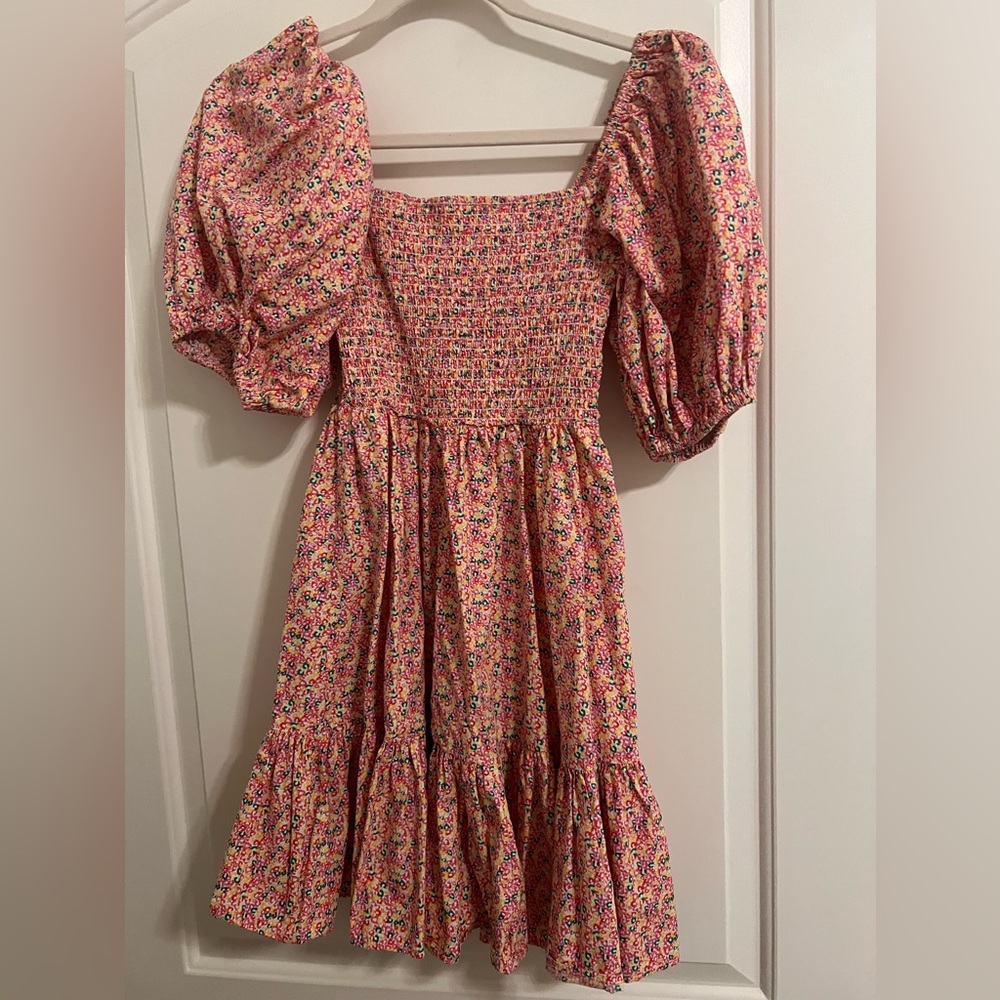 Floral Puff Sleeve Dress💐